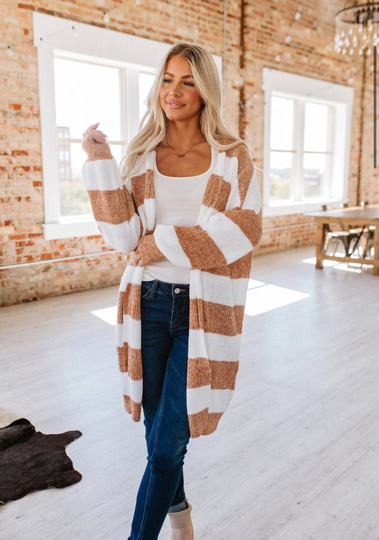 Rosie Striped Long Sweaterk