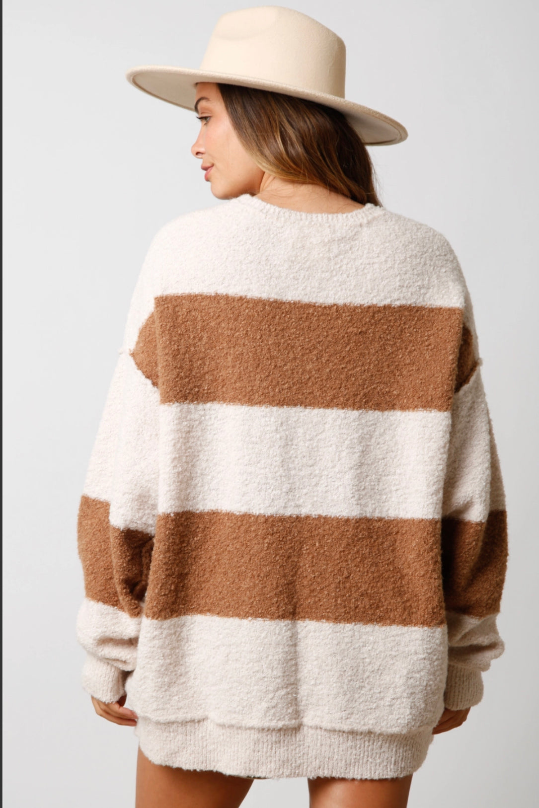 Toasty Hearth Stripped Sweater